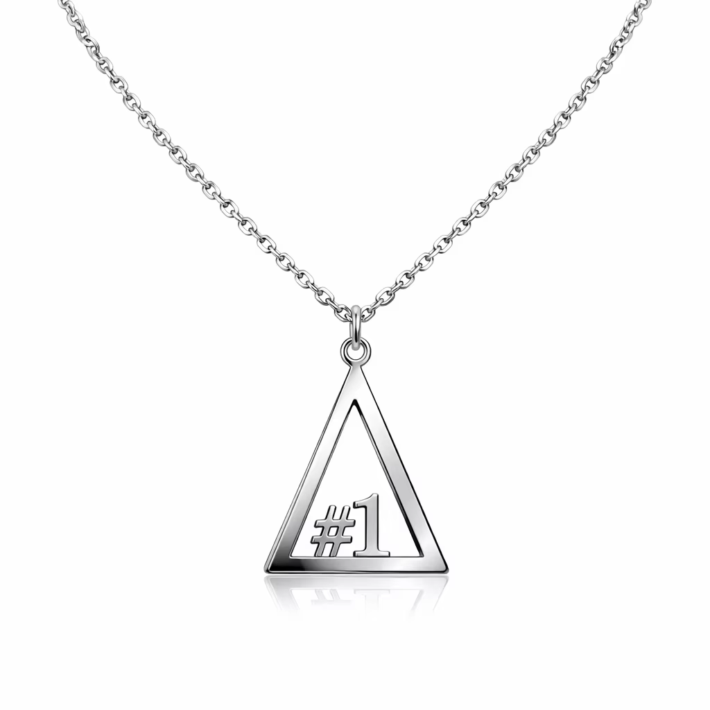 Soul Triangle Pendant Necklace - #1 to #6 - Stainless Steel