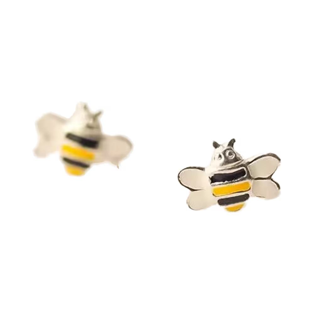 925 Sterling Silver Cute Bee Earrings for Women & Girls - Fashion Jewelry
