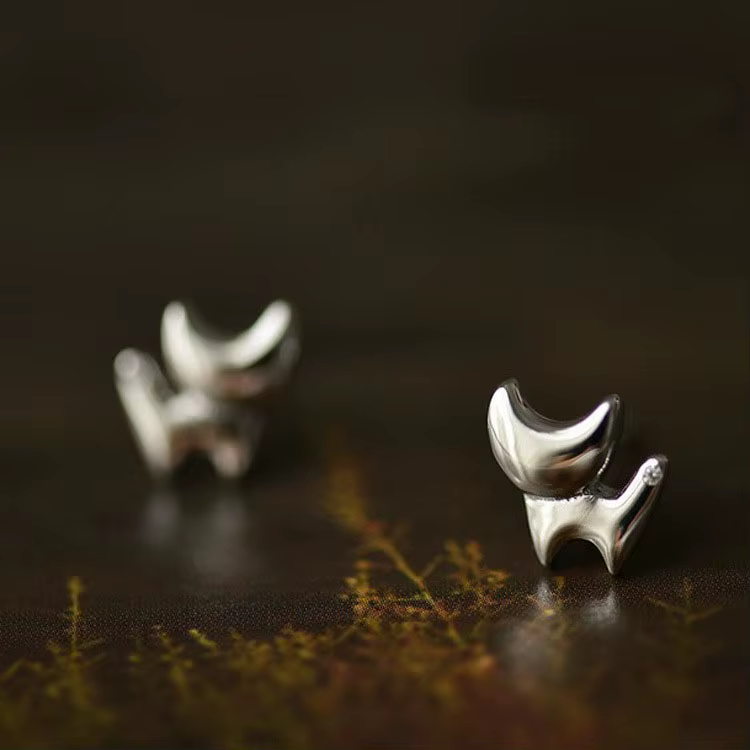 925 Sterling Silver Cat Earrings - Trendy Fashion Jewelry for Women