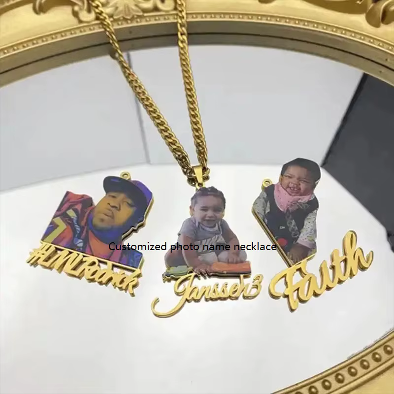 Custom Photo Pendant Necklace - Personalized Stainless Steel Jewelry