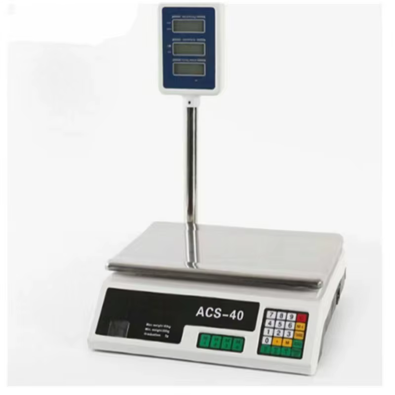 Digital Price Computing Scale ACS-40, 40kg Capacity, LCD Display