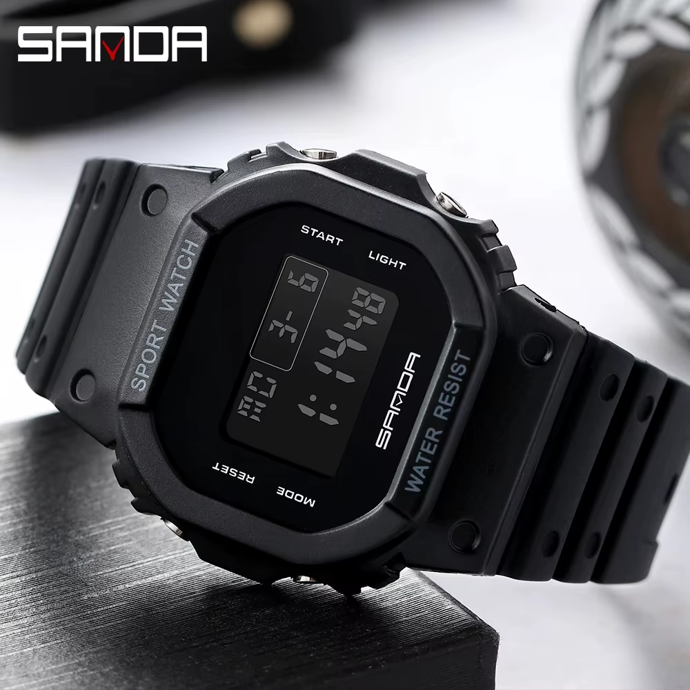SANDA G Style Digital Sport Watch - Waterproof & Shock Resistant