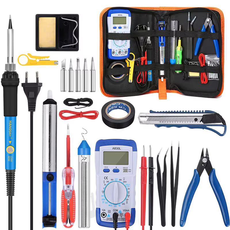 GUSTE Soldering Iron Kit 60W - Complete Electronics Soldering Set