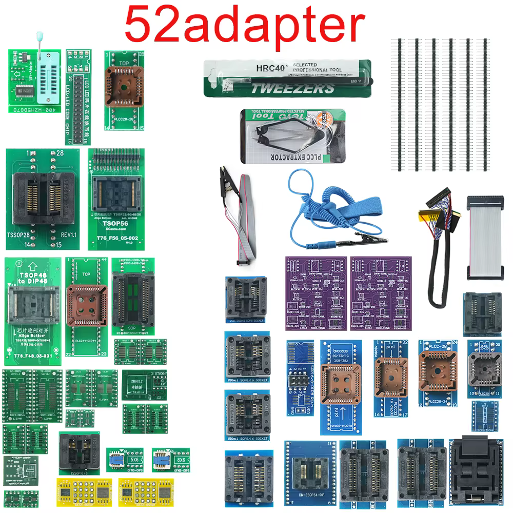 XGECU T76 Programmer with 52 Adapters for Electronics Repair