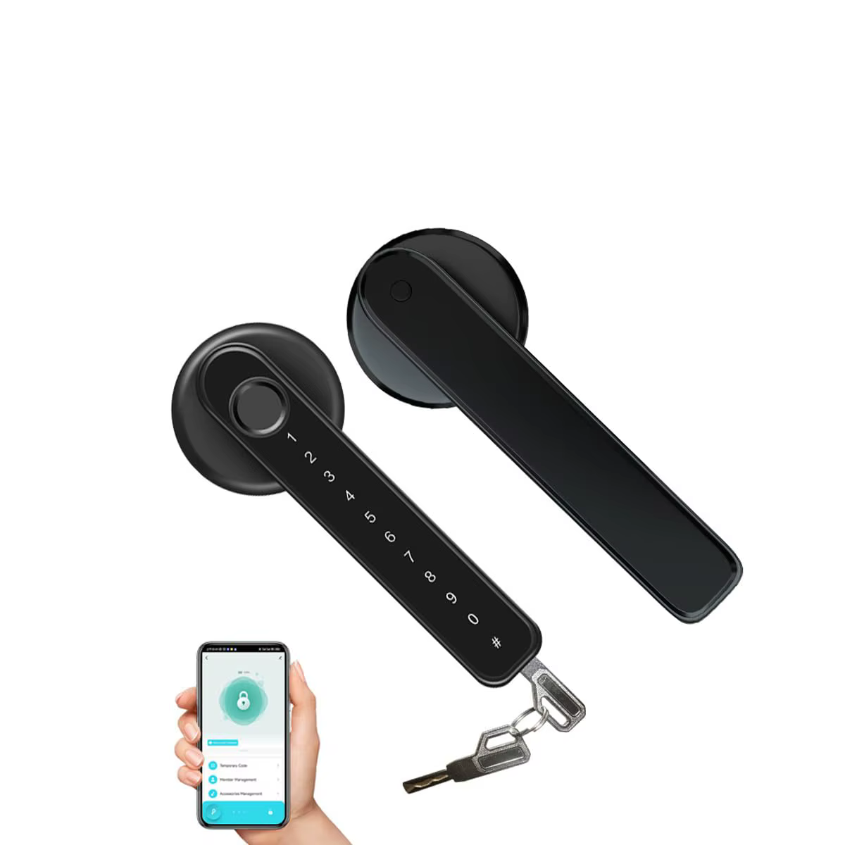 Smartlife Tuya APP Remote Smart Lock - 5-in-1 Digital Fingerprint Door Lock