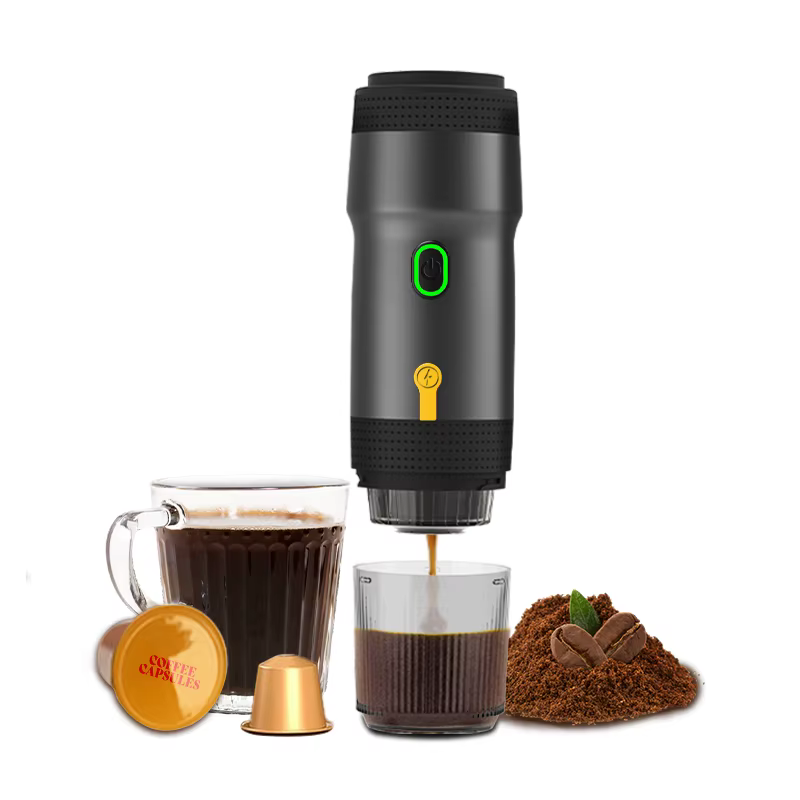 Denorgin Portable Espresso Maker - KF-JN-01, USB Rechargeable, 20 Bar Pressure