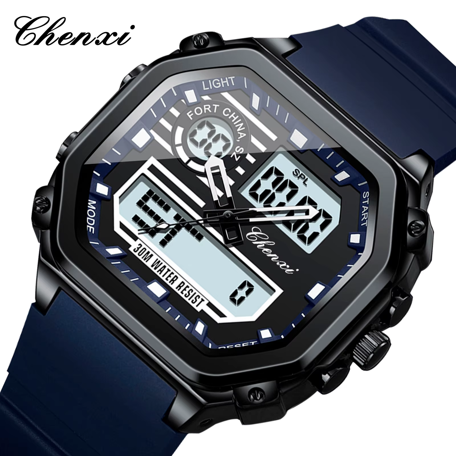 Chenxi 202 LED Sport Men's Digital Watch - Waterproof & Luminous