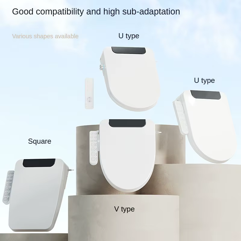 Smart Electronic Toilet Seat with Remote Control - Professional Plastic Design