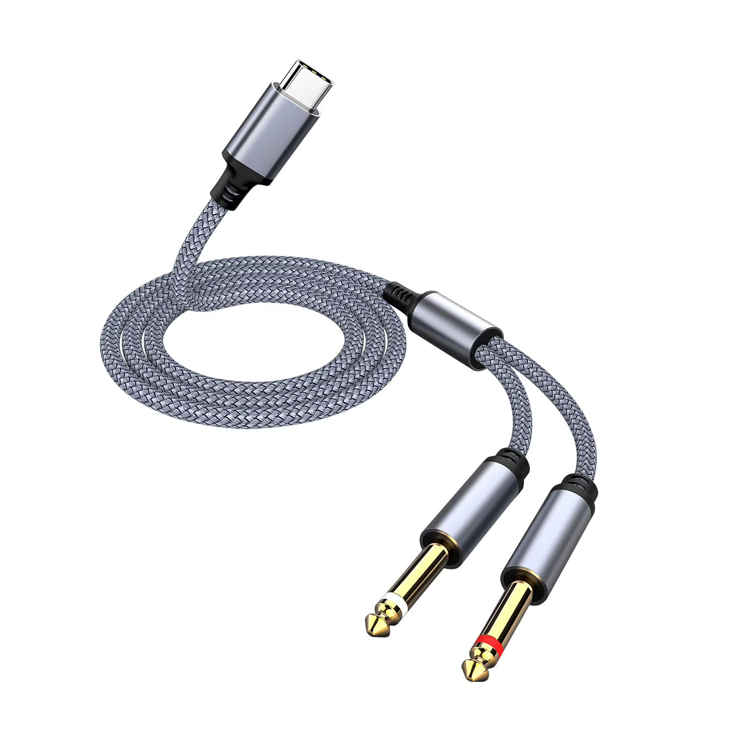 Type-C to Dual 6.5mm Audio Cable - High Fidelity Sound Quality