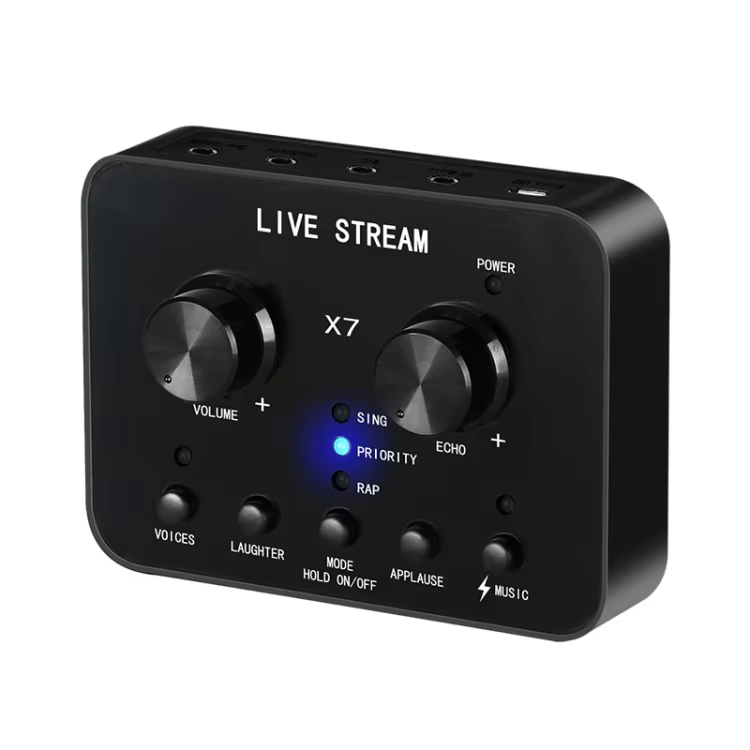 X7 Sound Card Voice Changer for Mobile & Computer - Live Streaming