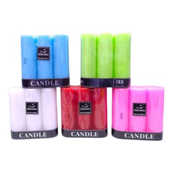 Vibrant and Colorful Candles Set for Home Decor & Events