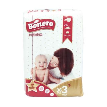 Bonero Soft & Premium Baby Diapers With Super Elastic