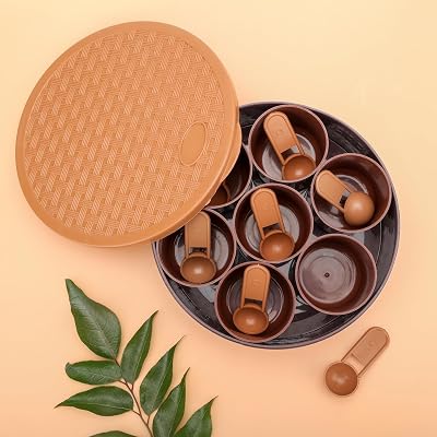 Round Masala Box Rangoli Dabba
