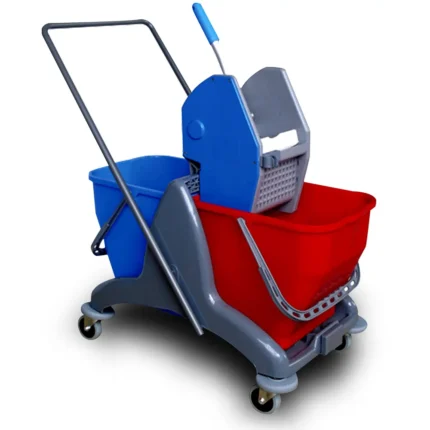 Double Bucket Trolley – Efficient Cleaning System with Dual Compartments & Wringer
