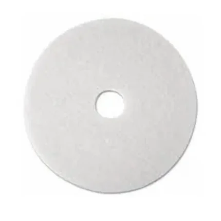 Floor Machine Pad White 17″ – Ultra Soft Polishing Pad for High Shine