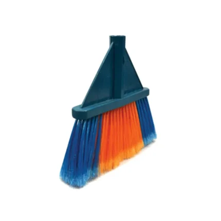 Soft Brush V Shape with Stick – Corner Cleaning Brush for Floors & Walls | Easy Grip Handle