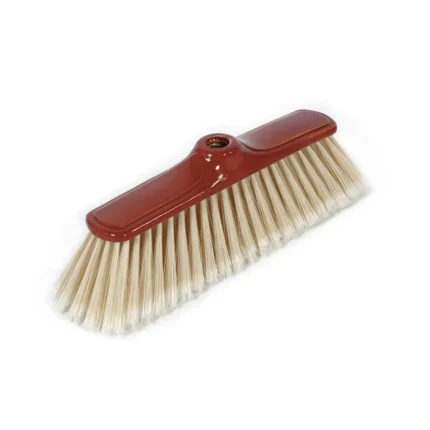 Soft White Brush with Wooden Handle – Relax Brand Gentle Cleaning Brush