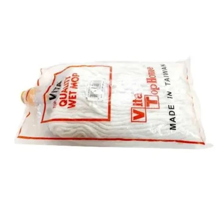 Vita Mop 260g with Plastic Coated Wooden Handle – Durable Floor Cleaning Mop