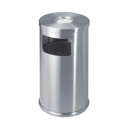 Stainless Steel Outdoor Ashtray Bin (Ø400 x H770mm) – Durable & Weather-Resistant Smoking Bin