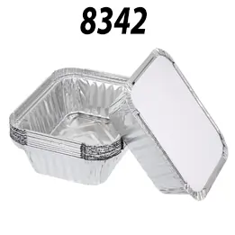 Aluminium Container 8342 with Lid – Durable Foil Tray for Food Storage & Takeaway
