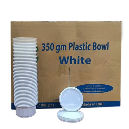 Plastic Container PB350cc with Lid – 1000pcs Bulk Pack, Food-Grade Storage