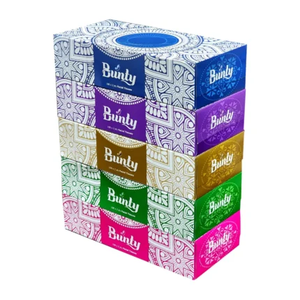 BUNTY Facial Tissue 2-Ply – 150 Sheets | Soft & Strong Everyday Tissue