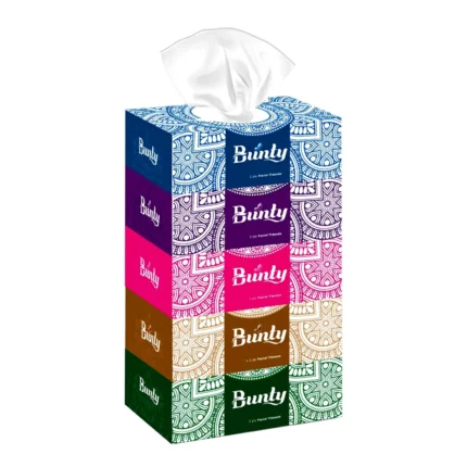 BUNTY Facial Tissue 2-Ply – 200 Sheets | Soft, Strong & Absorbent Tissues