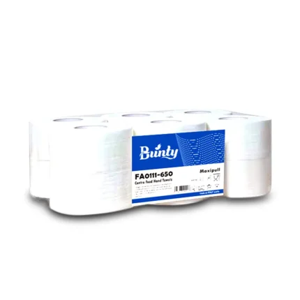 Maxi Roll Bunty 2Ply 650gm – High-Quality Glue Laminated Tissue Roll for Multipurpose Cleaning