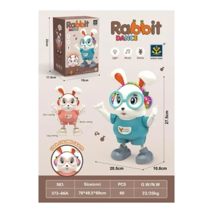 Rabbit Dance Toy – Musical Dancing Rabbit with Lights and Movement