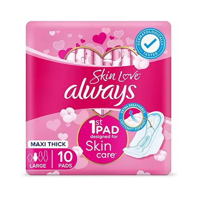 Always Skin Love Wings 10pcs – Gentle Protection with Wings for Sensitive Skin