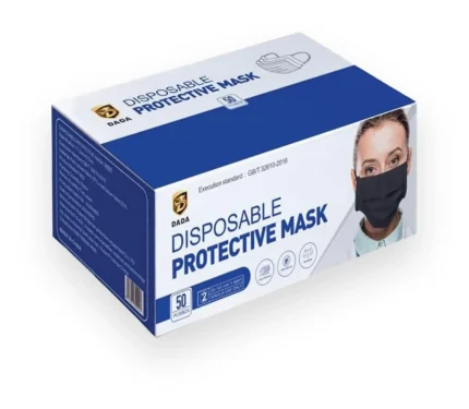 Dada Face Mask Black single