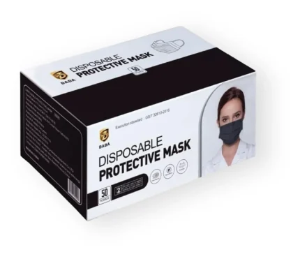 Dada Face Mask Black White