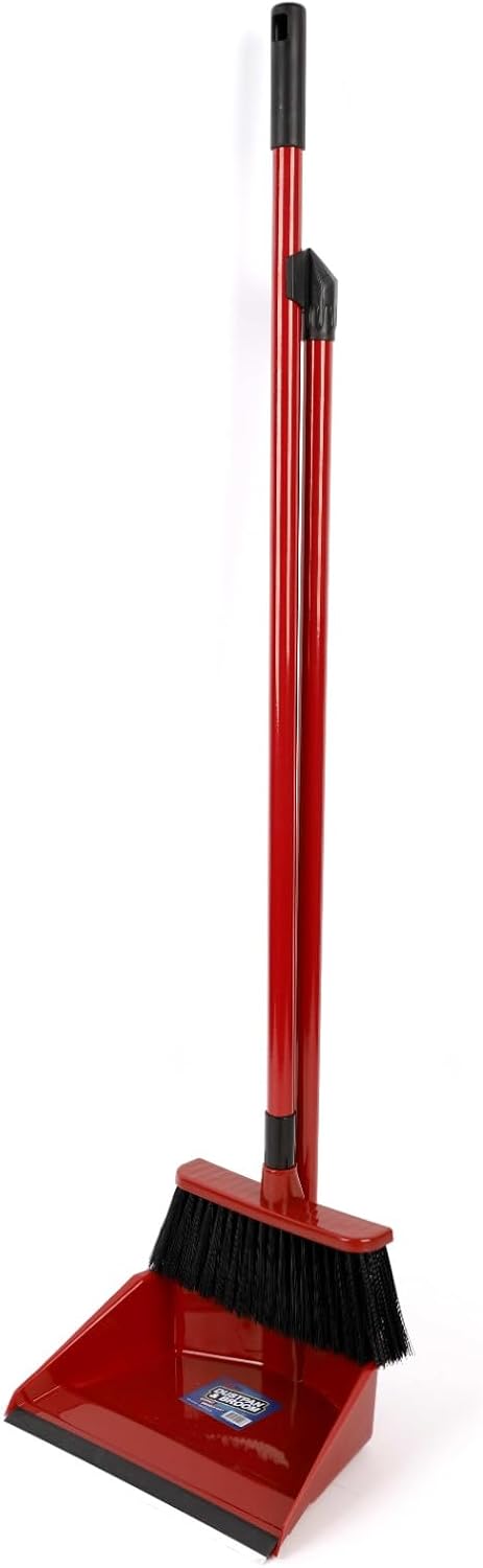 Long Handle Dustpan & Broom Set – Ergonomic No-Bend Cleaning Set