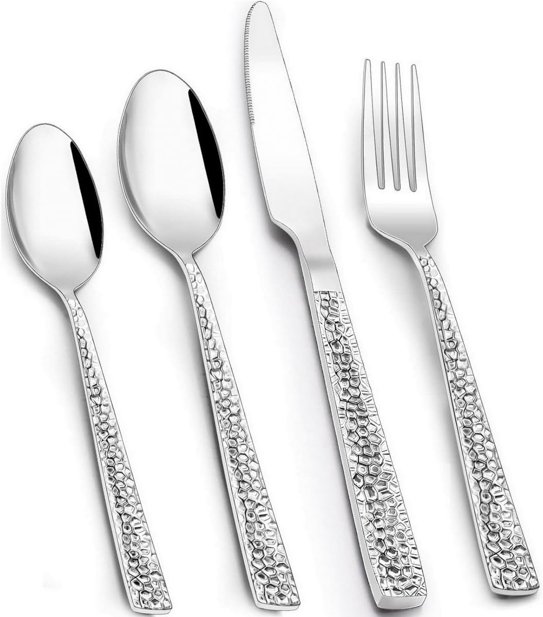 Jaile Stainless Cutlery Set 24pcs – Classic Stainless Steel Flatware