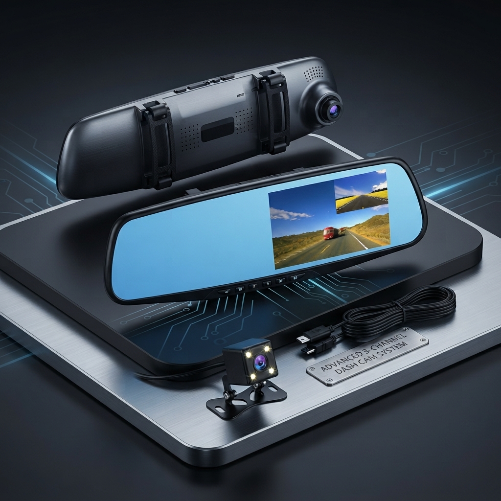 Dual-Lens Mirror Dash Camera