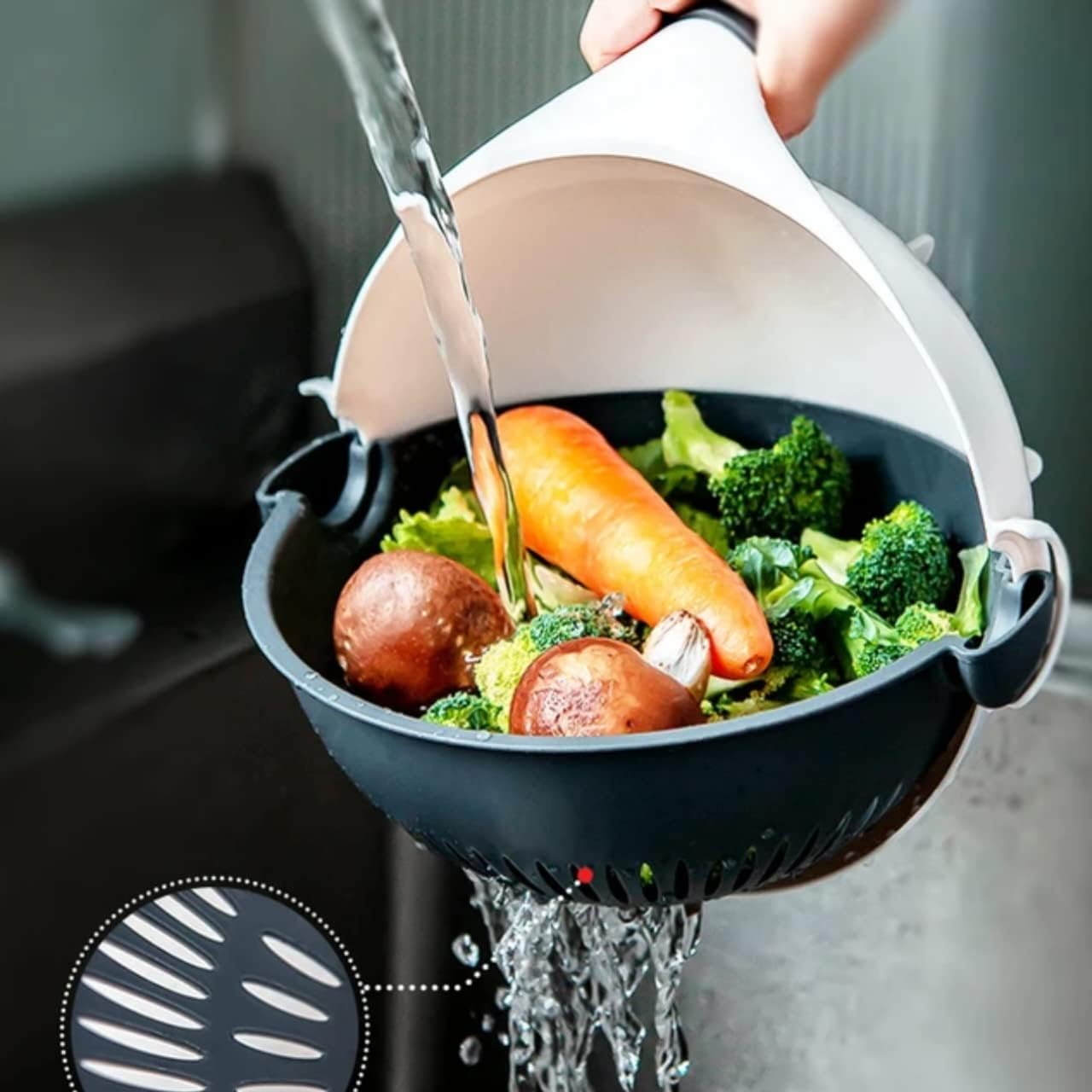 Multi-Function Rotary Vegetable Cutter