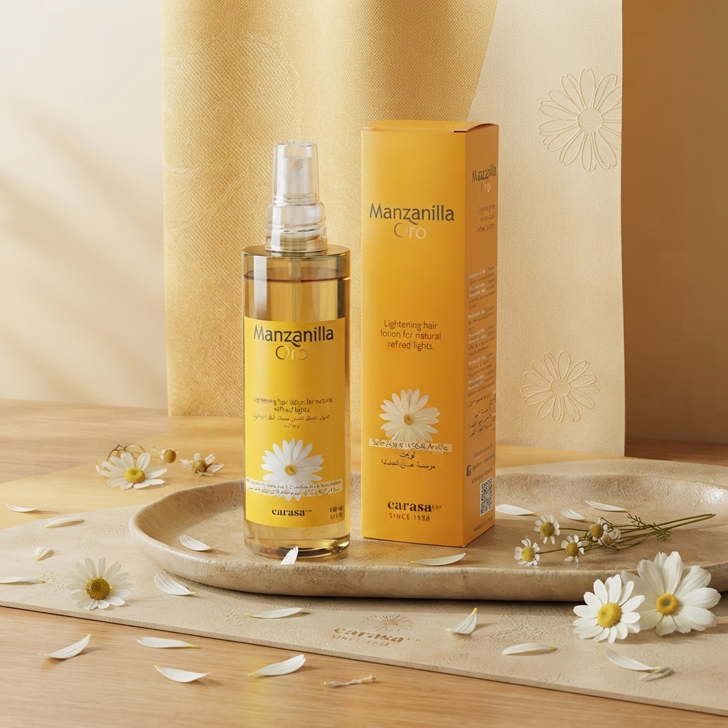 Manzanilla Oro Hair Lightening Lotion.
