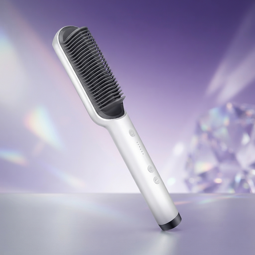 Electric Heated Hair Straightening Brush