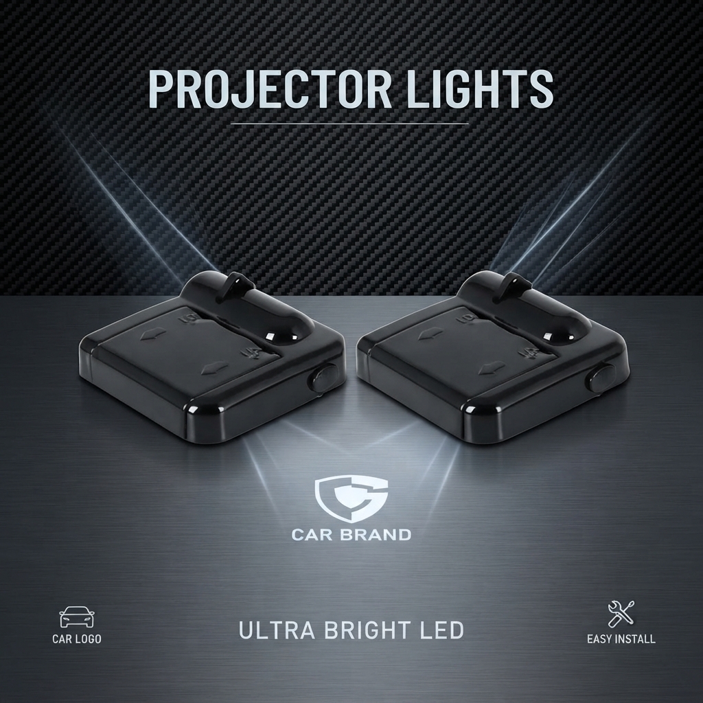 Wireless Universal Car Door LED Welcome Logo Projector