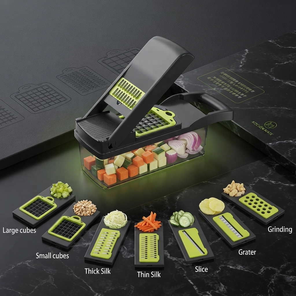 14-in-1 All-in-One Vegetable Slicer & Mandoline Dicer