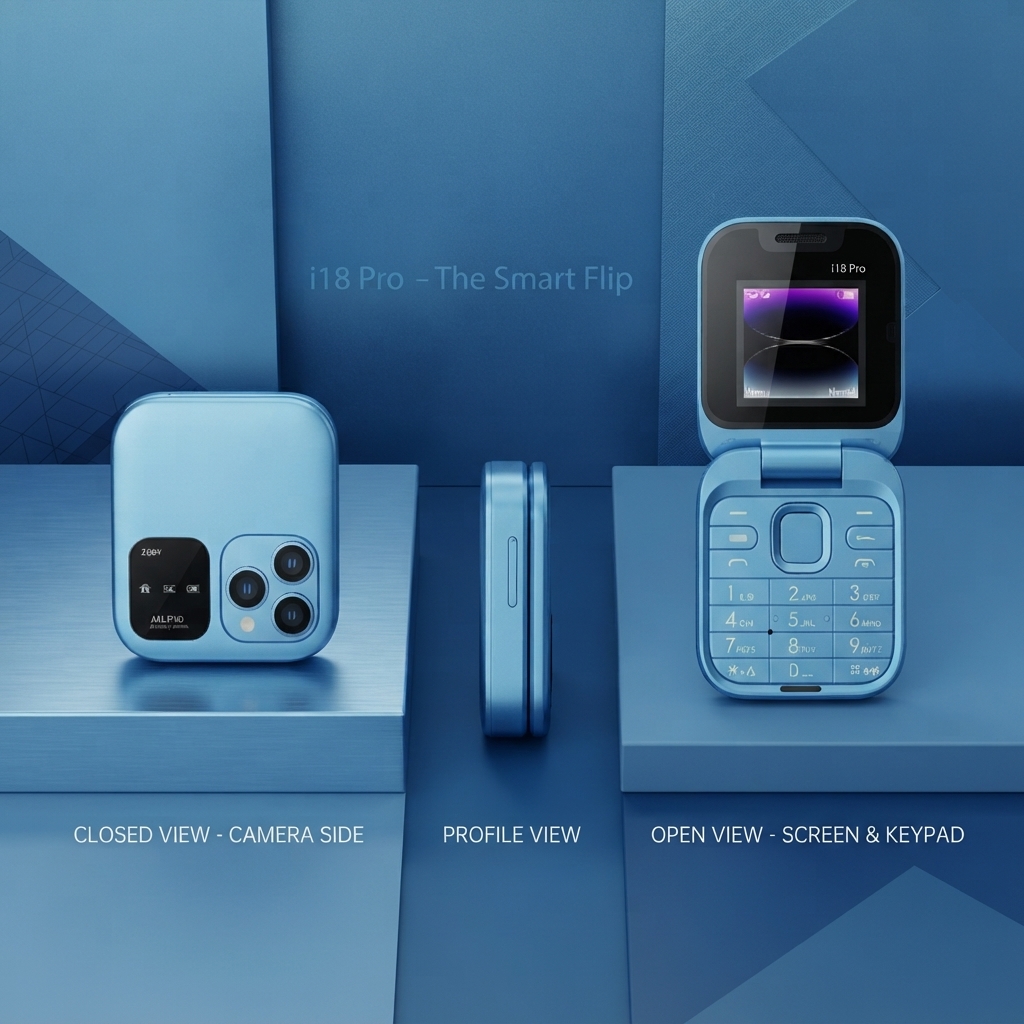 Portable Ultra-Mini Folding Cell Phone