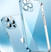 Clear Electroplated Case with Camera Lens Protection