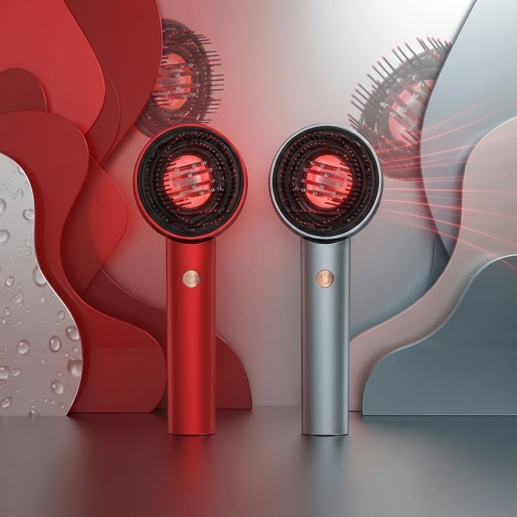 Electric Scalp Massage Comb with Red Light