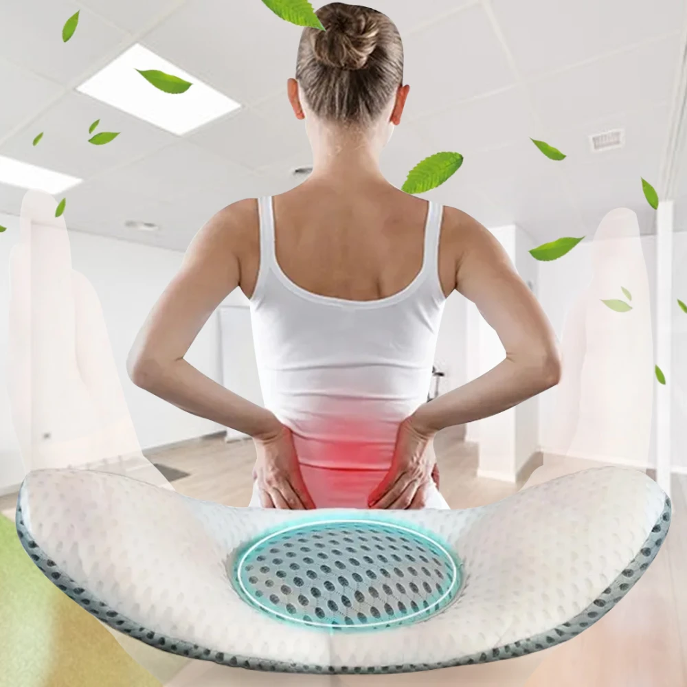 Ergonomic Lumbar Support & Back Stretcher Cushion