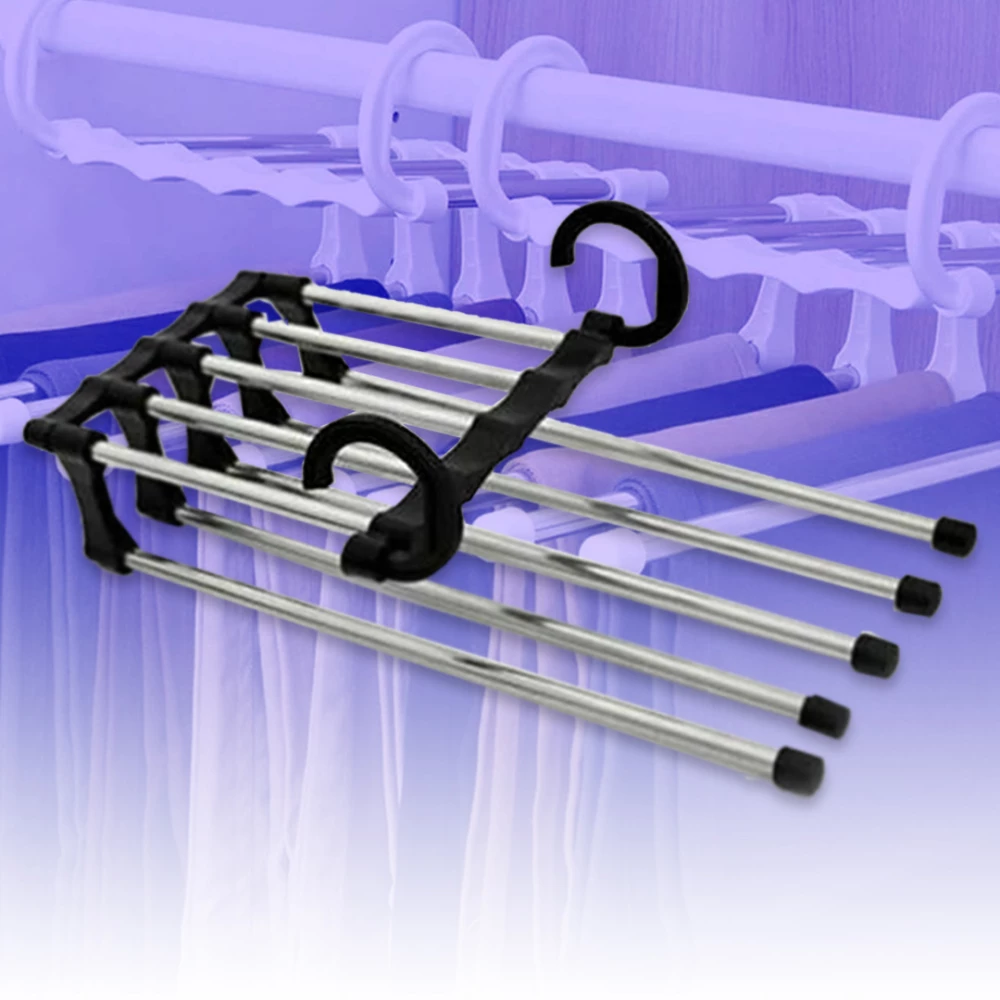 Multi-Layer Stainless Steel Space-Saving Pants Hanger