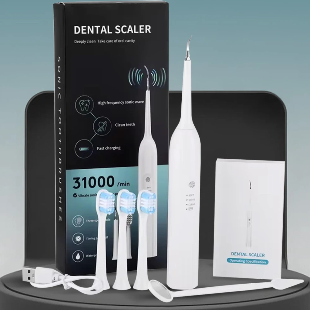 Electric Ultrasonic Dental Plaque Remover & Tooth Cleaner