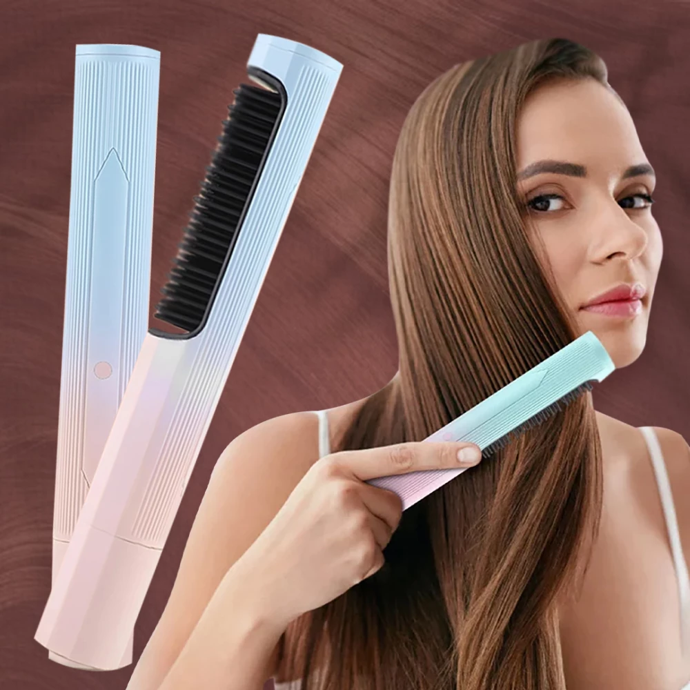 Portable Hair Straightening Brush