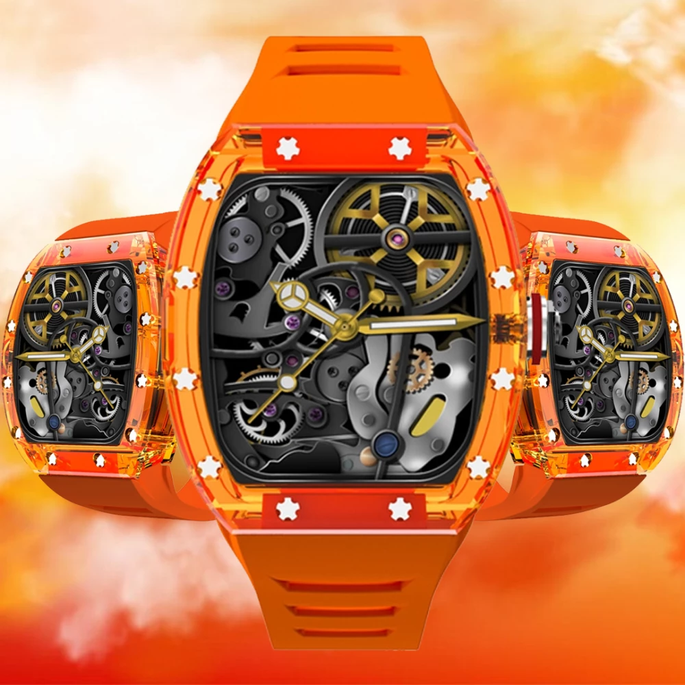 Skeleton Dial Fashion Watch