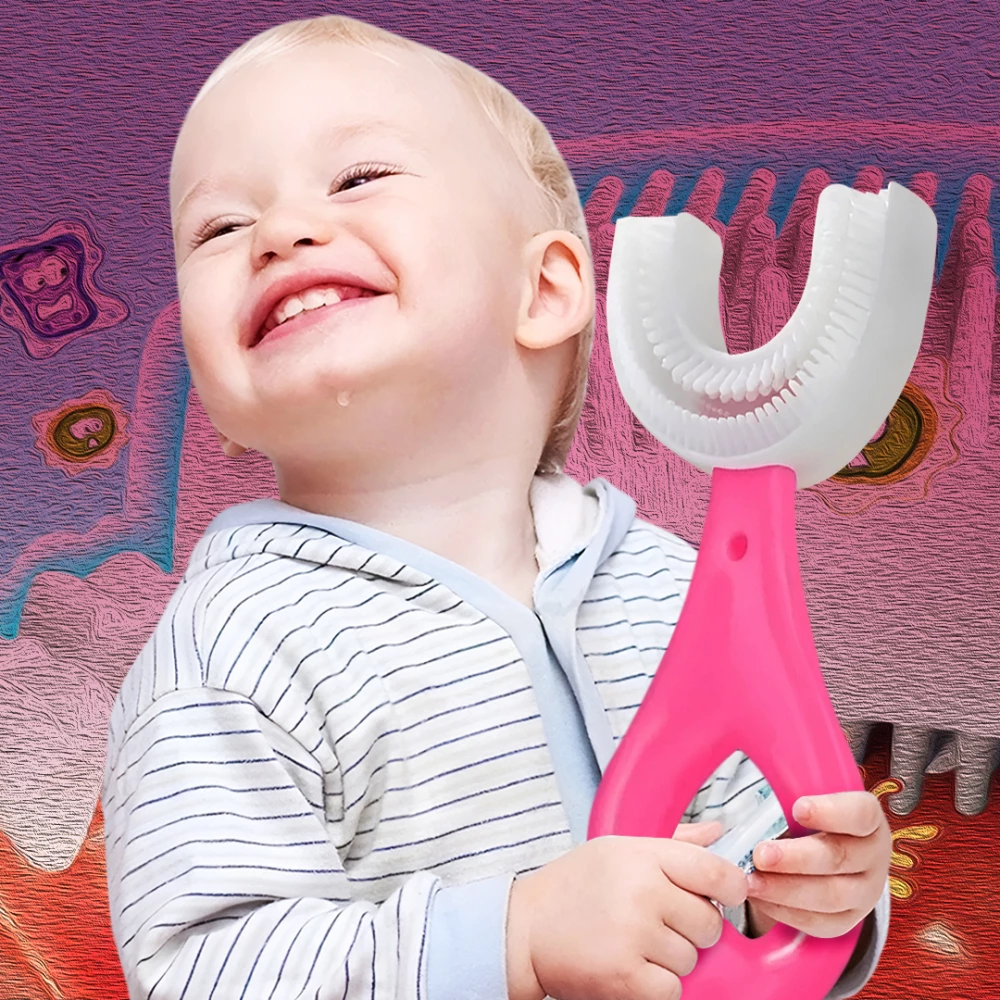 U-Shaped Toddler Silicone Toothbrush