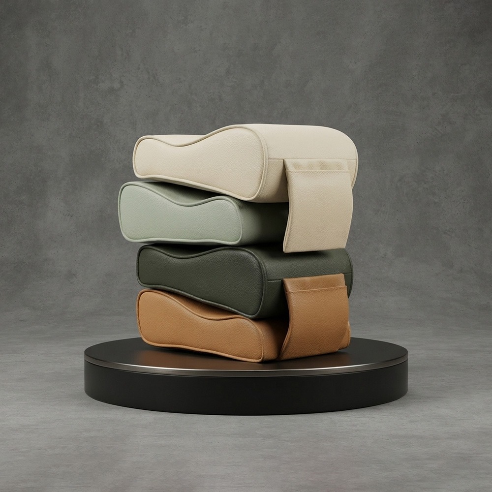 Leather Car Armrest Pad.